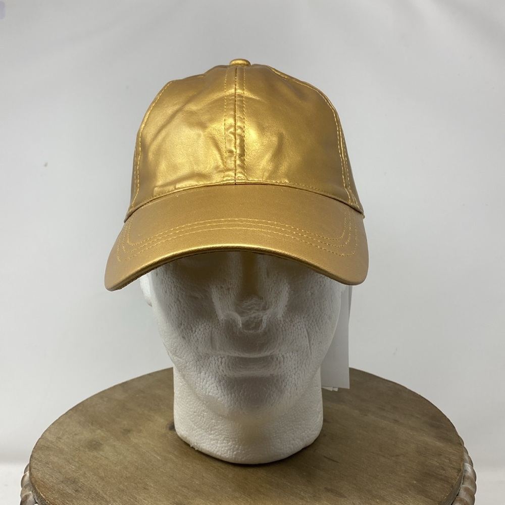 NWT August Hat Co. Gold Adjustable Baseball Cap Hat
